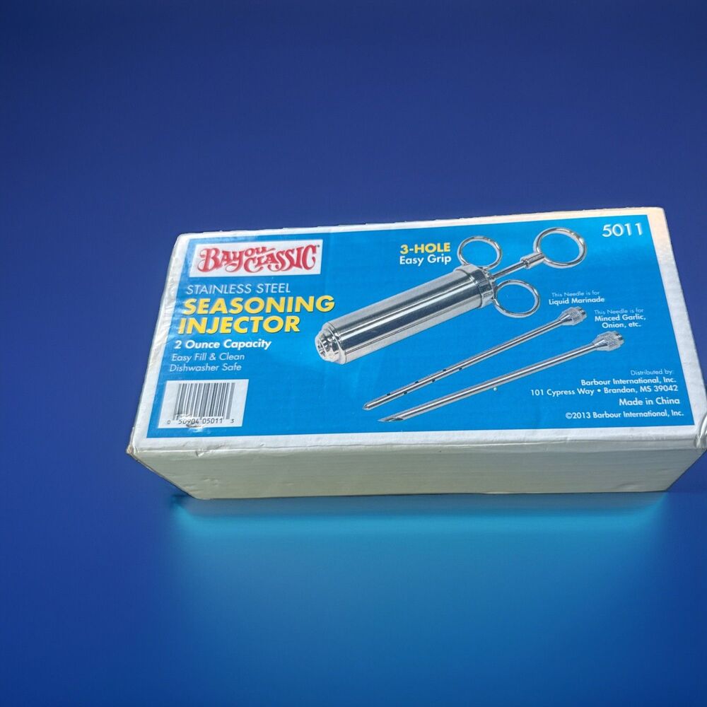 Bayou Classic 2oz. stainless steel seasoning injector